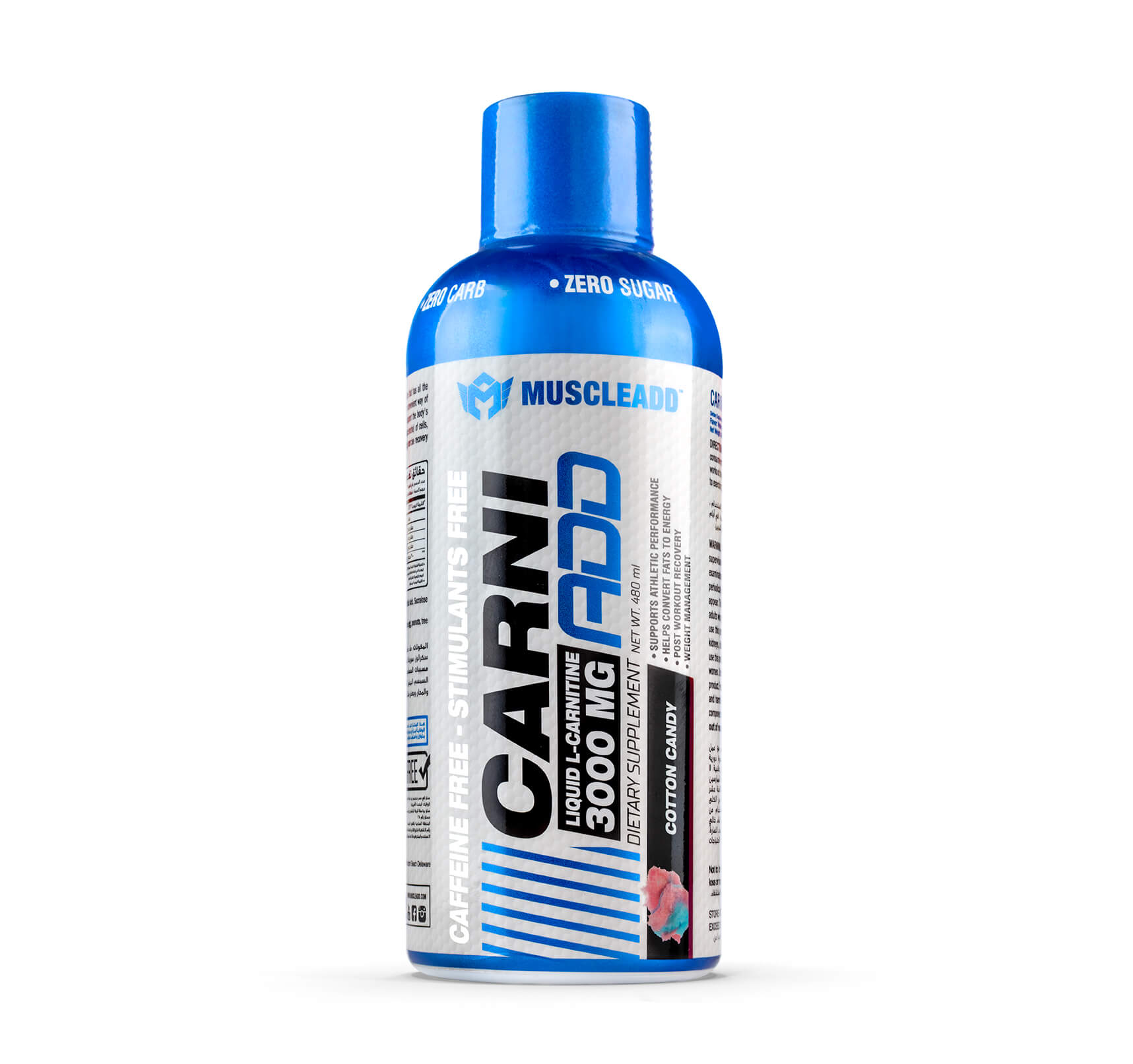 Muscle Add Carni Add 3000MG-32Serv.-480Ml-Cotton Candy